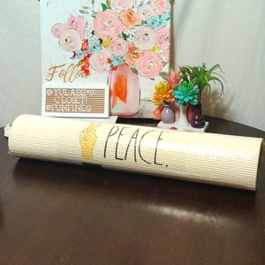 🆕 RAE DUNN✌🏻PEACE YOGA MAT